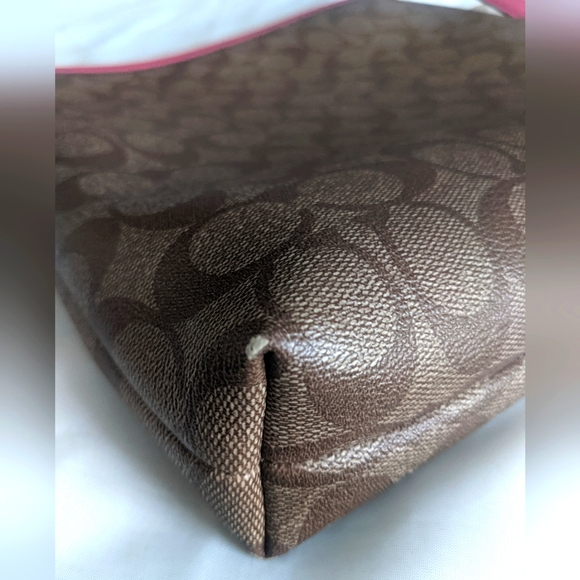 Coach Signature Zip File Crossbody Purse - Picture 12 of 13